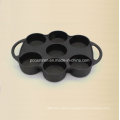 7PCS Preseasoned Cast Iron Cake Mold China Factory